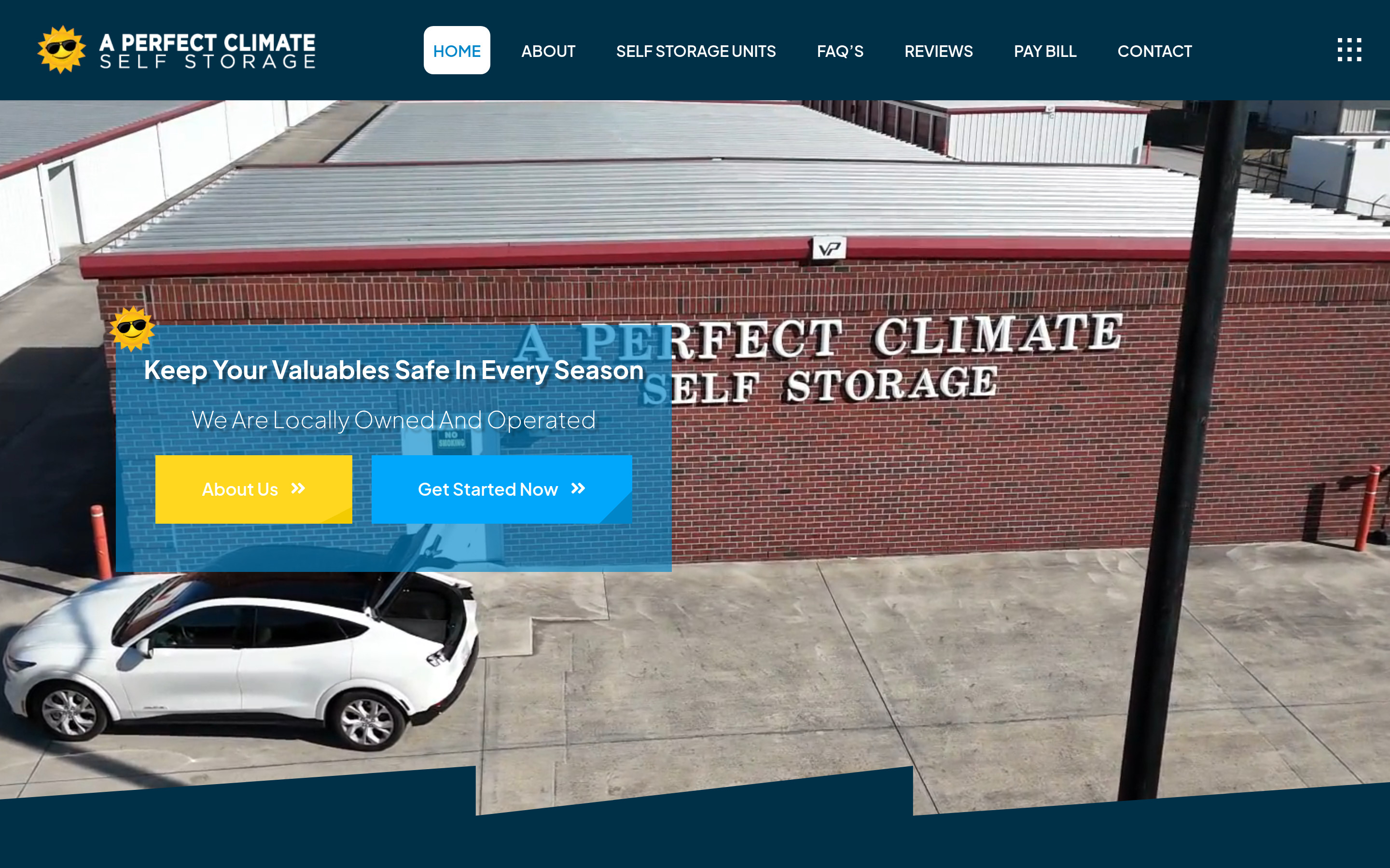 A Perfect Climate Self Storage homepage