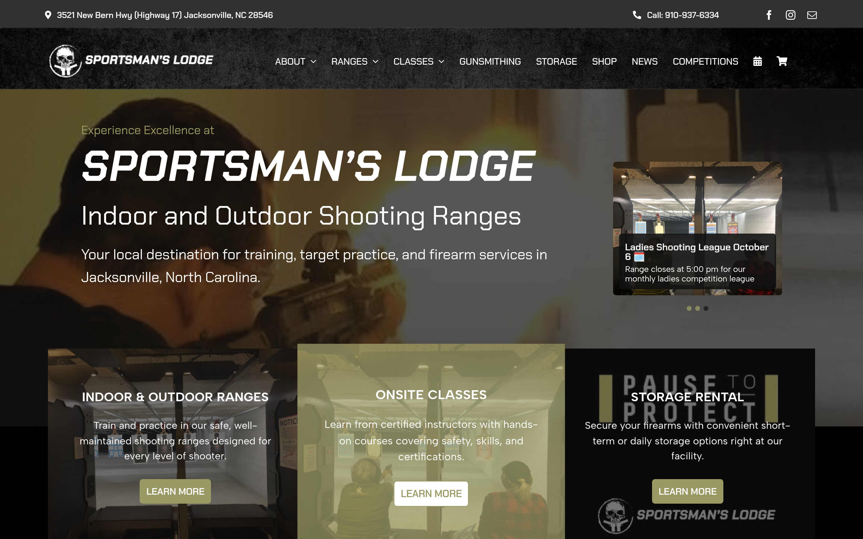 Sportsman's Lodge homepage