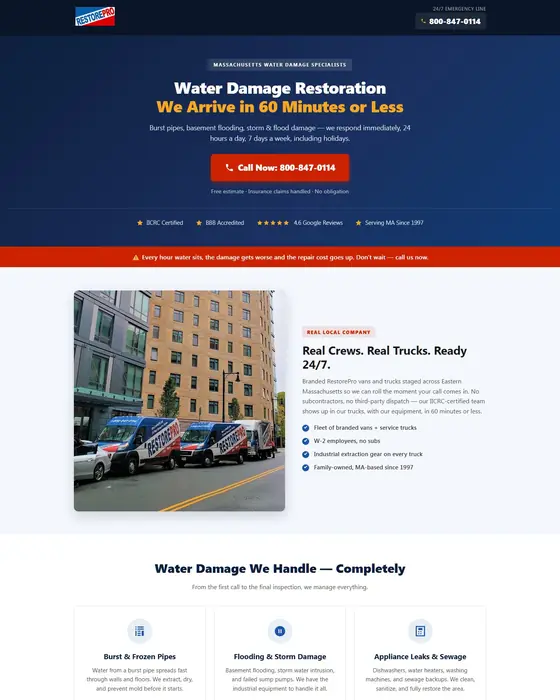 RestorePro website