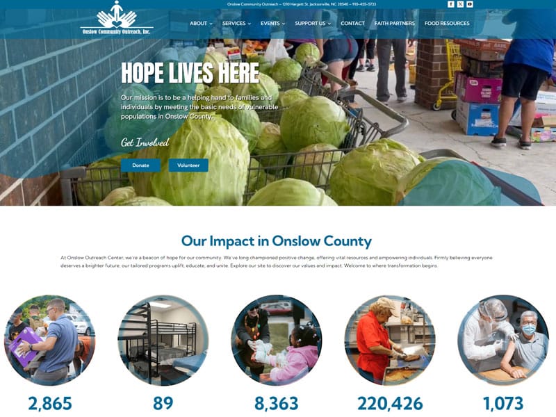 Onslow Community Outreach Inc. - Designed by John Potter Media