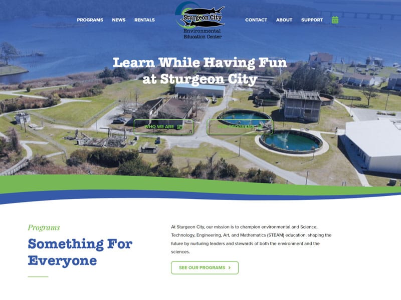 Sturgeon City Environmental Education Center - Designed by John Potter Media